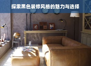 探索黑色装修风格的魅力与选择