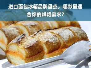 进口面包冰箱品牌盘点，哪款最适合你的烘焙需求？