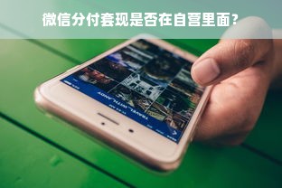 微信分付套现是否在自营里面？