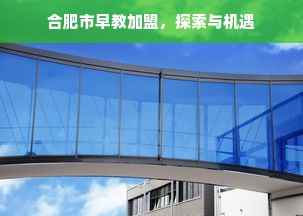 合肥市早教加盟，探索与机遇