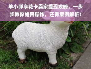 羊小咩享花卡卖家提现攻略，一步步教你如何操作，还有案例解析！
