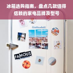 冰箱选购指南，盘点几款值得信赖的家电品牌及型号