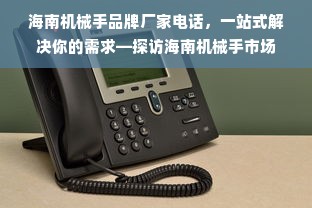 海南机械手品牌厂家电话，一站式解决你的需求—探访海南机械手市场