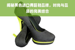 揭秘黑色进口舞蹈鞋品牌，时尚与品质的完美结合