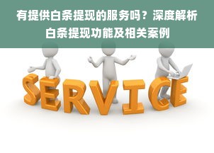 有提供白条提现的服务吗？深度解析白条提现功能及相关案例