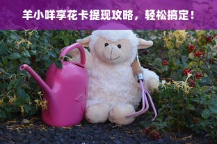 羊小咩享花卡提现攻略，轻松搞定！