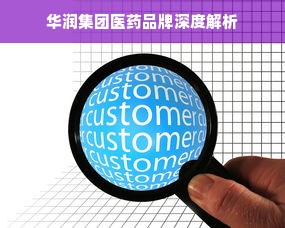 华润集团医药品牌深度解析