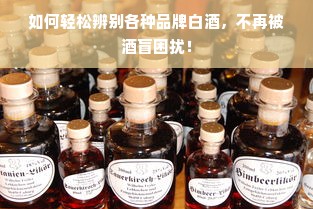 如何轻松辨别各种品牌白酒，不再被酒盲困扰！
