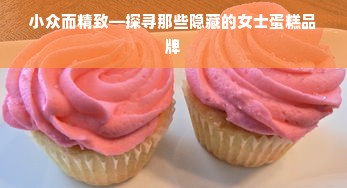 小众而精致—探寻那些隐藏的女士蛋糕品牌