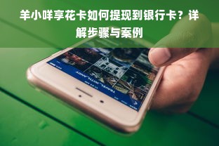 羊小咩享花卡如何提现到银行卡？详解步骤与案例