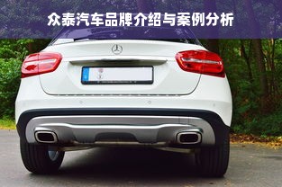 众泰汽车品牌介绍与案例分析