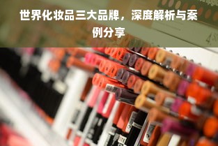 世界化妆品三大品牌，深度解析与案例分享