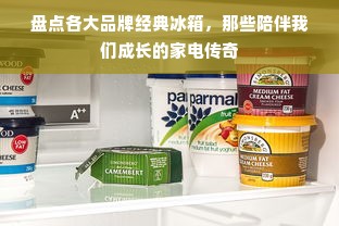 盘点各大品牌经典冰箱，那些陪伴我们成长的家电传奇