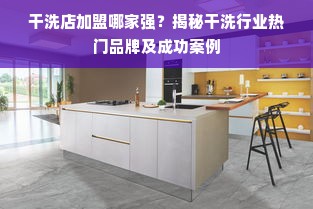 干洗店加盟哪家强？揭秘干洗行业热门品牌及成功案例