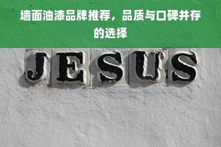 墙面油漆品牌推荐，品质与口碑并存的选择