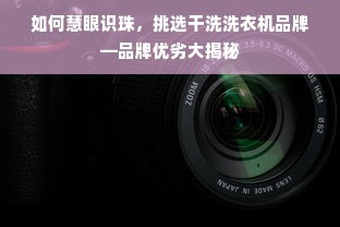 如何慧眼识珠，挑选干洗洗衣机品牌—品牌优劣大揭秘
