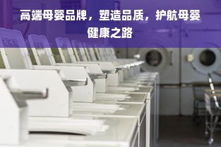 高端母婴品牌，塑造品质，护航母婴健康之路