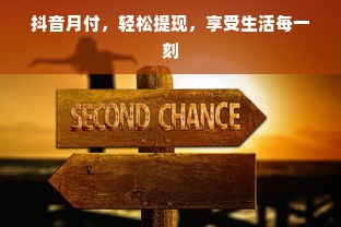 抖音月付，轻松提现，享受生活每一刻