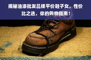 揭秘油漆批发品牌平价鞋子女，性价比之选，你的购物指南！