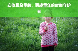 立体耳朵童装，萌趣童年的时尚守护者