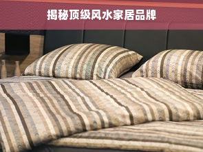 揭秘顶级风水家居品牌