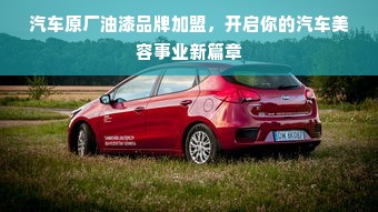 汽车原厂油漆品牌加盟，开启你的汽车美容事业新篇章
