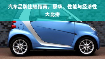 汽车品牌比较指南，豪华、性能与经济性大比拼