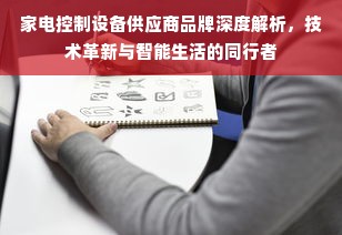 家电控制设备供应商品牌深度解析，技术革新与智能生活的同行者