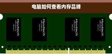 电脑如何查看内存品牌