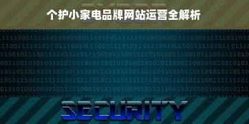 个护小家电品牌网站运营全解析