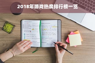 2018年游戏热度排行榜一览