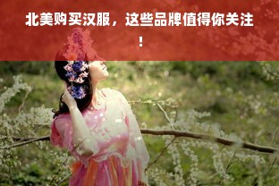 北美购买汉服，这些品牌值得你关注！