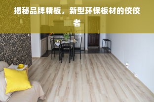 揭秘品牌精板，新型环保板材的佼佼者