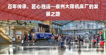 百年传承，匠心独运—泰州大隈机床厂的发展之路