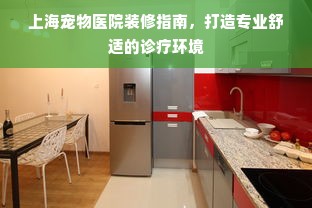 上海宠物医院装修指南，打造专业舒适的诊疗环境