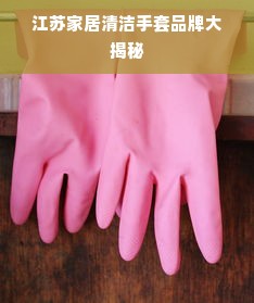 江苏家居清洁手套品牌大揭秘