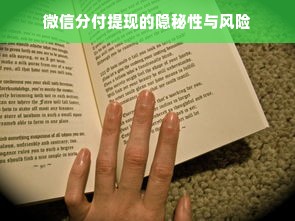 微信分付提现的隐秘性与风险