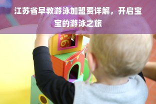 江苏省早教游泳加盟费详解，开启宝宝的游泳之旅