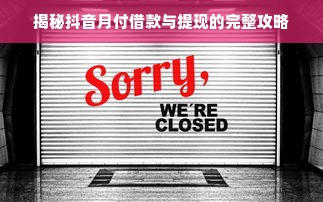 揭秘抖音月付借款与提现的完整攻略