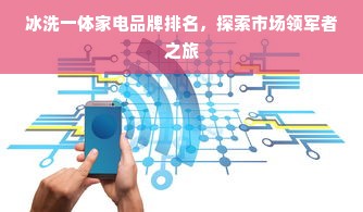 冰洗一体家电品牌排名，探索市场领军者之旅
