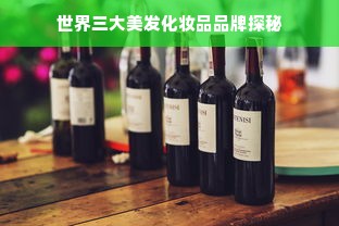 世界三大美发化妆品品牌探秘