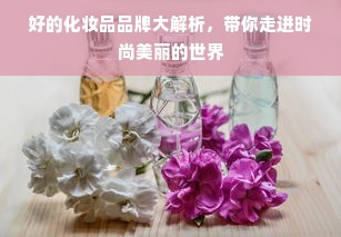 好的化妆品品牌大解析，带你走进时尚美丽的世界