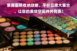 紫雨面膜收纳攻略，平价品牌大集合，让你的美妆空间井井有条！