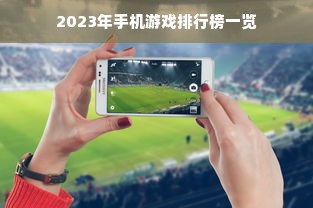 2023年手机游戏排行榜一览