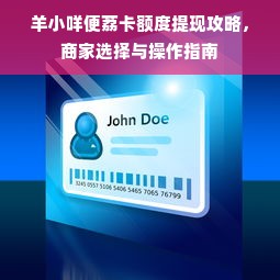 羊小咩便荔卡额度提现攻略，商家选择与操作指南