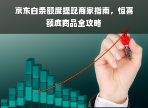 京东白条额度提现商家指南，惊喜额度商品全攻略