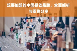 想要加盟的中国餐饮品牌，全面解析与案例分享