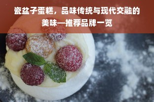 瓷盆子蛋糕，品味传统与现代交融的美味—推荐品牌一览