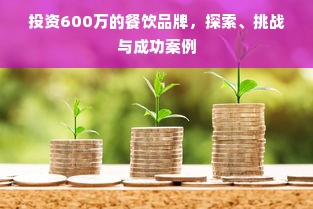 投资600万的餐饮品牌，探索、挑战与成功案例