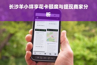 长沙羊小咩享花卡额度与提现商家分析